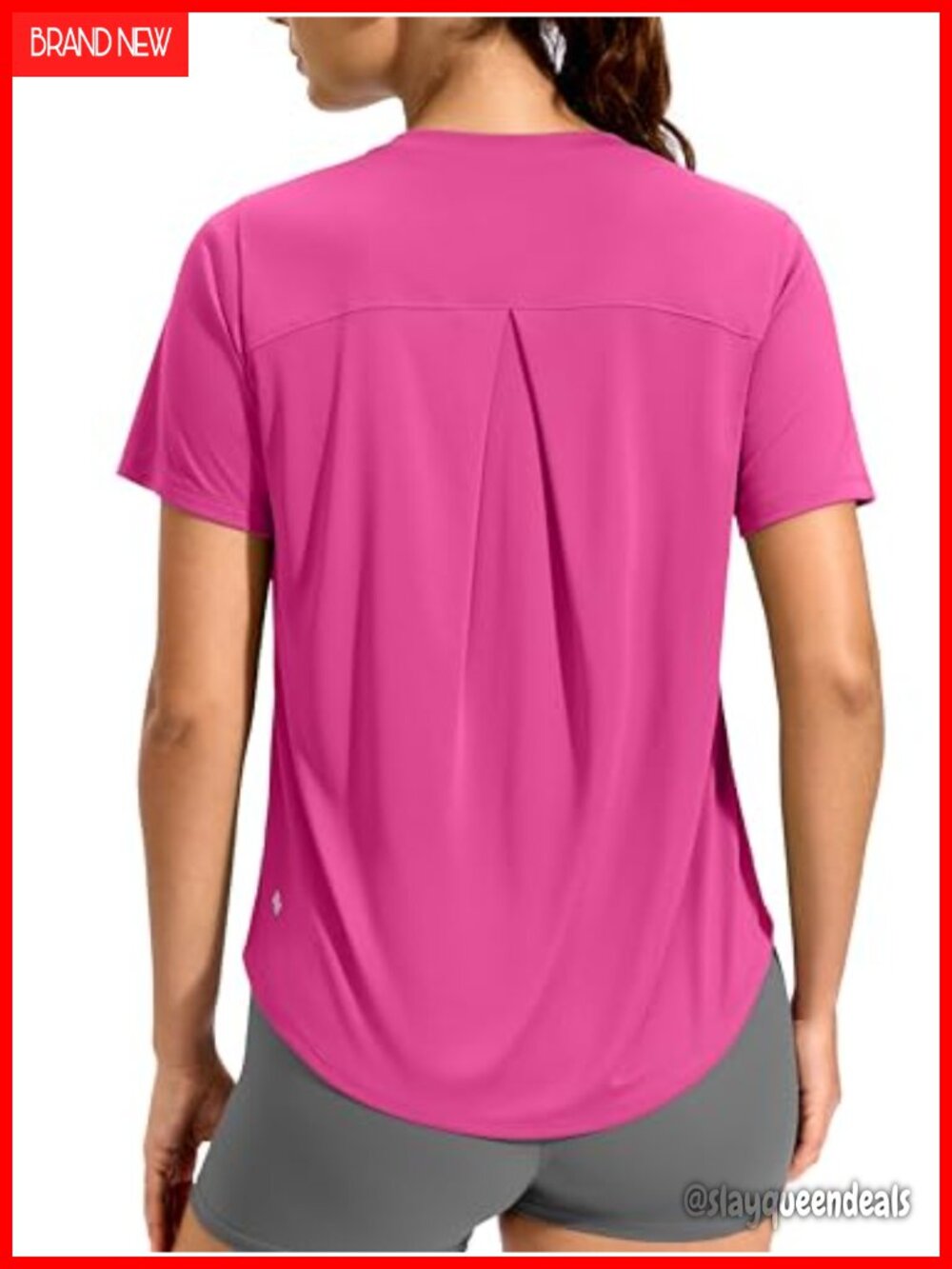 Women's Quick Dry Workout Top UPF 50+ Athletic Running Tee